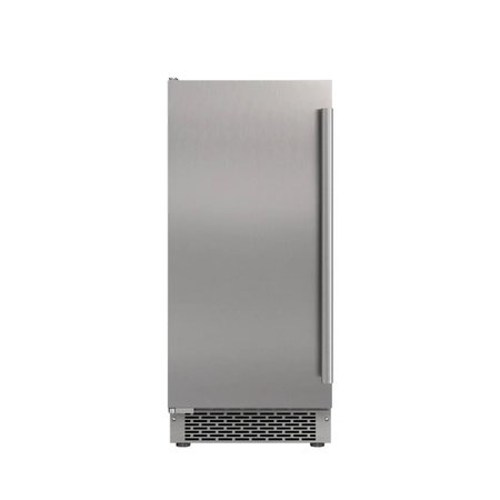 AVALLON 15 Inch Wide 26 Lbs BuiltIn Free Standing Ice Maker w 56 Lbs Daily Ice Production and Wash Mode AIMG151GSSILH